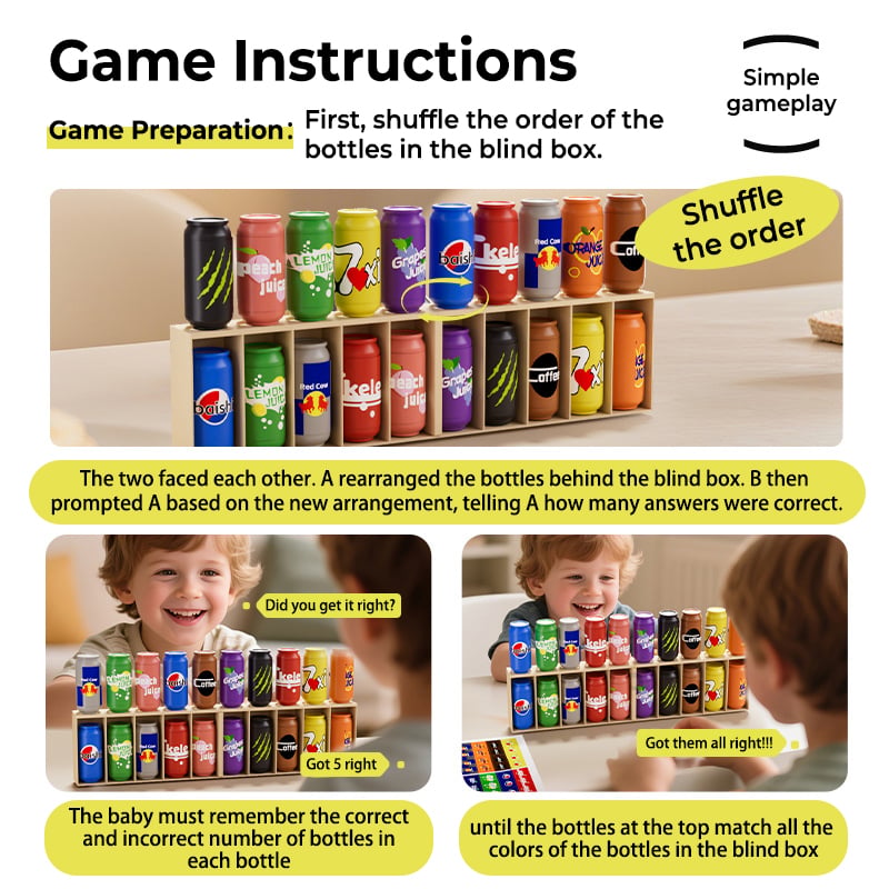 MimoMatch™ – Juego de Memoria con Botellas