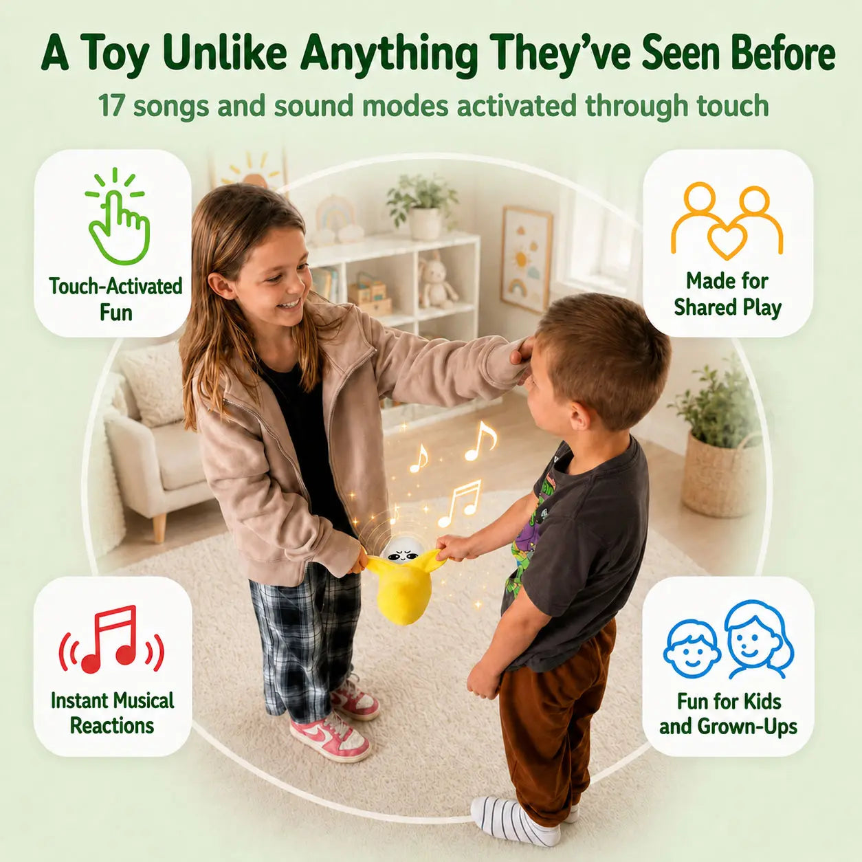 MimoMelody™ – Peluche Musical Sensorial Interactivo
