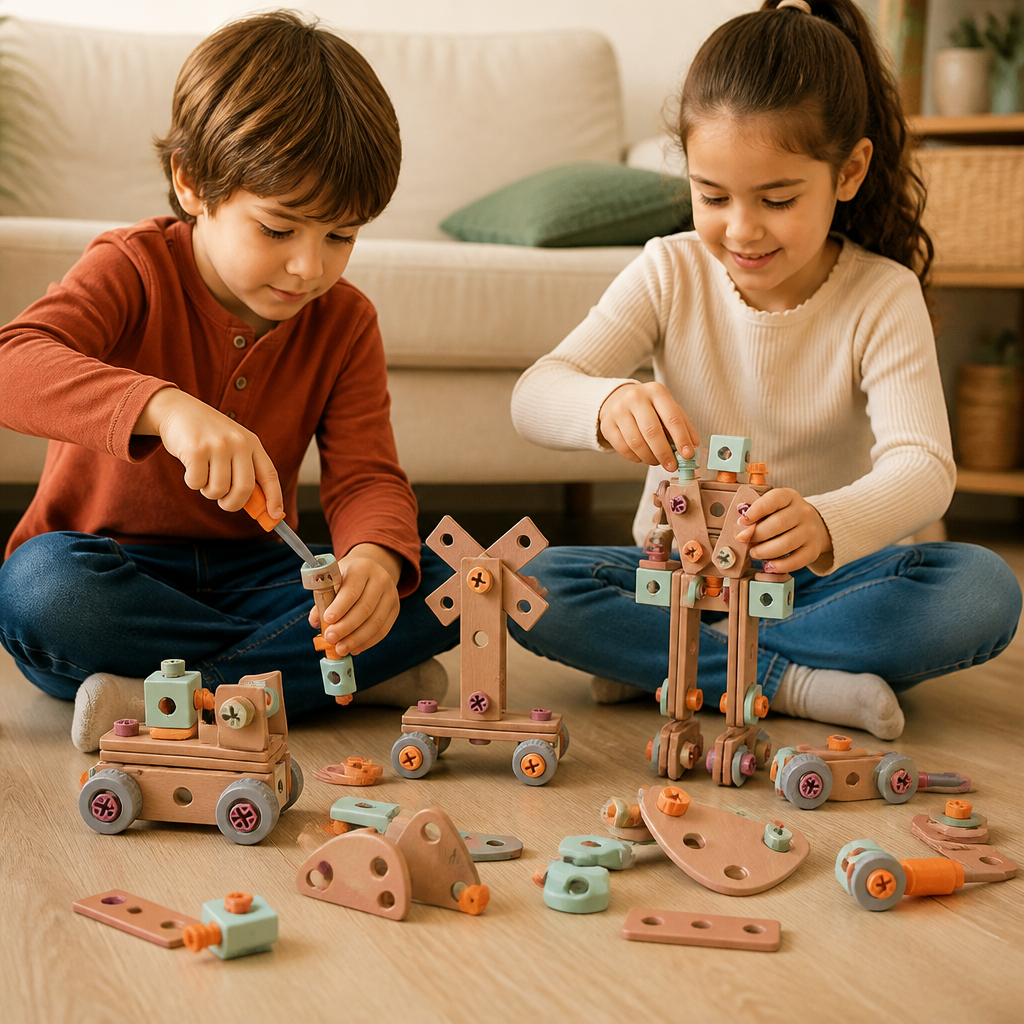 MimoBuilder™ – Set de Herramientas Infantil de 144 Piezas