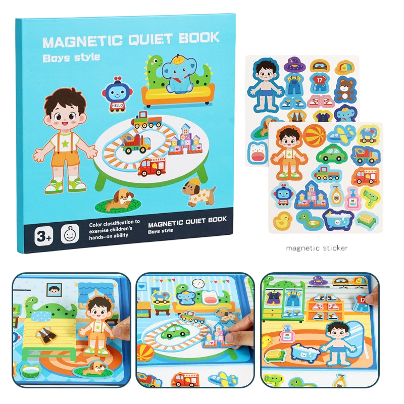 MimoScenes™ – Libro Magnético Plegable con Puzles
